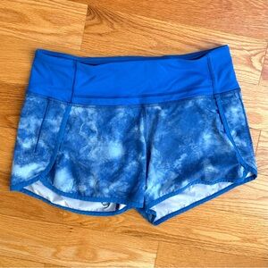 Lululemon Speed Up Short - Size 4 - Tie Dye Blue